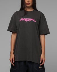 Loiter Cyber Logo T-Shirt Vintage Black