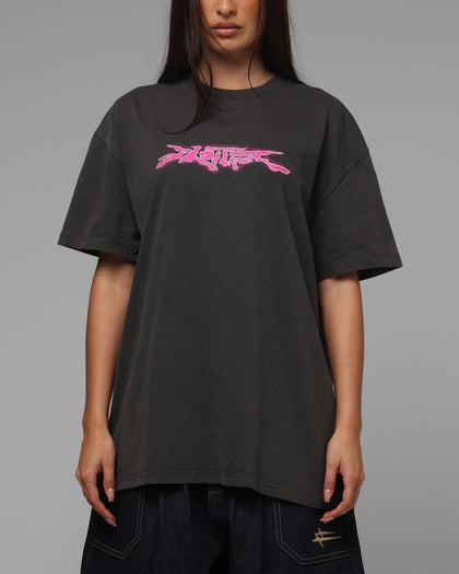 Loiter Cyber Logo T-Shirt Vintage Black