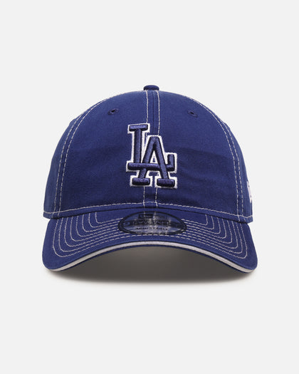 New Era Los Angeles Dodgers 'Contrast Stitch' 9TWENTY Strapback Official Team Colour