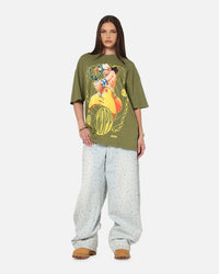 73Studio X One Piece Usopp Vintage T-Shirt Military Green