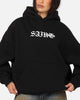 Saint Morta Gothic Stack Boxy Hoodie Black