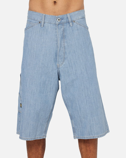 G-Star Bam Logger Denim Shorts Vintage Blue