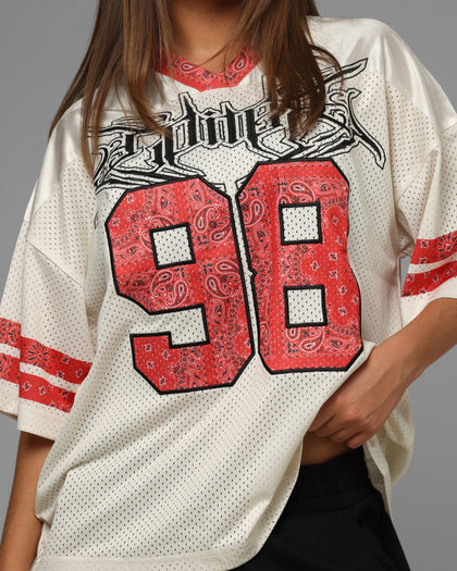 Loiter Hardcore Jersey Off White/Red