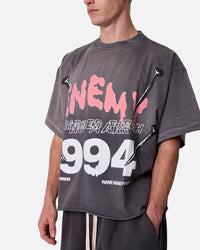 MNML Enemy T-Shirt Washed Black