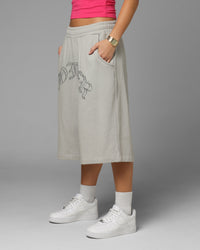 Loiter Destruct Sweat Shorts Grey