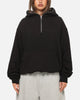 American Thrift Leisure Quarter Zip Hoodie Black