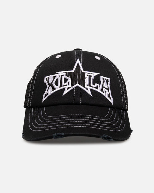 X-Large LA Star Low Profile Trucker Snapback Black