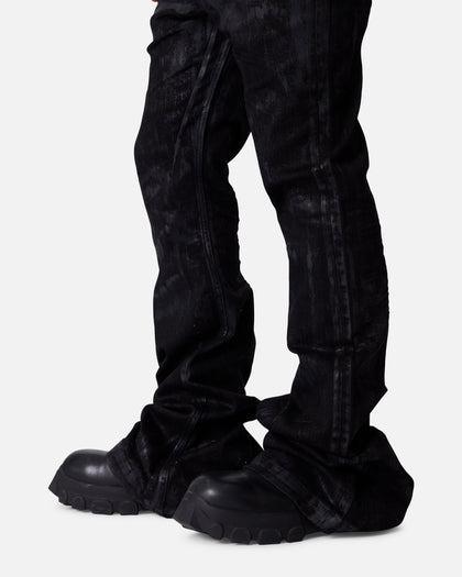 MNML Super Stacked Denim Jeans Washed Black
