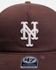 47 Brand X Represent New York Mets MLB 47 Hitch Snapback Washed Brown