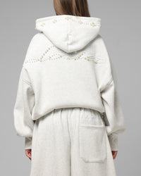 Loiter Pearl Zip Hoodie Off White