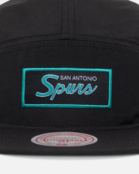 Mitchell & Ness San Antonio Spurs Team Logo Camper Strapback Black