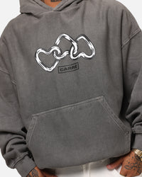 Carre Link Hoodie Washed Charcoal