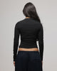 American Thrift Women's Fitted Long Sleeve T-Shirt Black