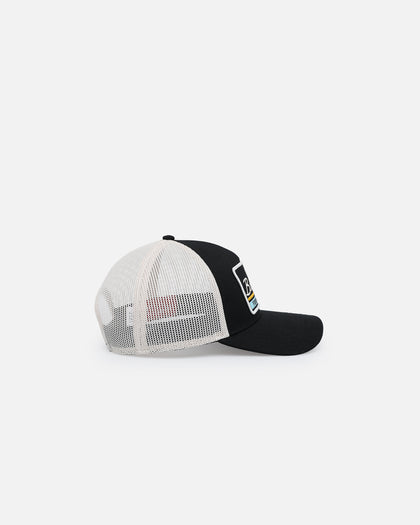American Needle Twill Valin Patch Trucker Snapback Ivory/Black