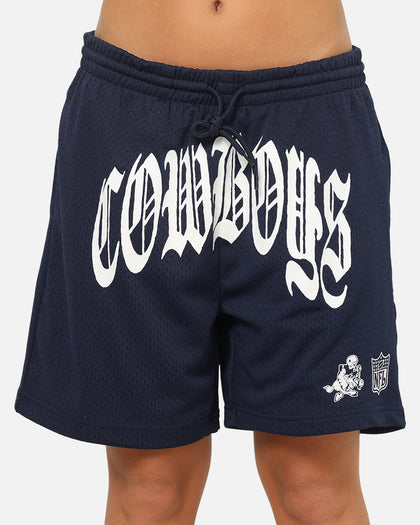 Mitchell & Ness Dallas Cowboys Arch Script Shorts Navy