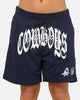 Mitchell & Ness Dallas Cowboys Arch Script Shorts Navy
