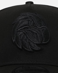 New Era Manly Warringah Sea Eagles 'Black On Black' 9FORTY A-Frame Snapback Black