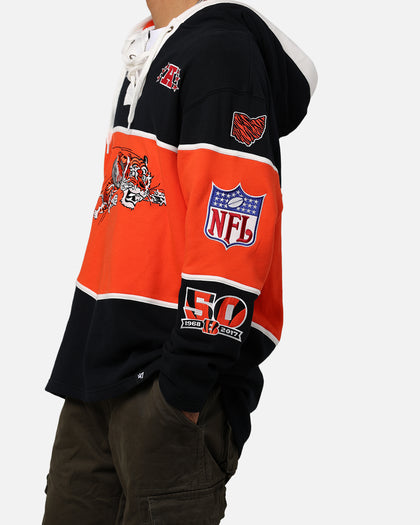 47 Brand Cincinnati Bengals NFL + Legacy Lacer Hoodie Jet Black