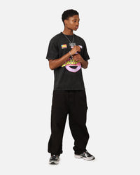 Loiter Motorsport T-Shirt Black Acid Wash