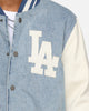 Pro Standard Los Angeles Dodgers Varsity Blue Jacket Denim/Linen