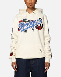 Pro Standard Los Angeles Dodgers Roses Pullover Hoodie Eggshell