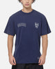 Bleacher Athletic New Zealand Warriors NRL Attrition Washed T-Shirt Blue