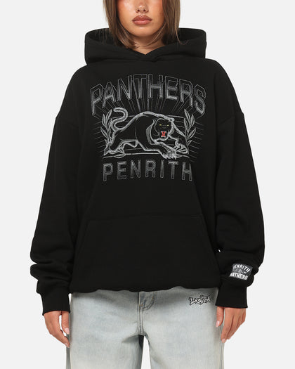 Bleacher Athletic Penrith Panthers NRL Adult Club Wreath Hoodie Black