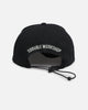 S Double Canvas Cap Black