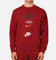 Nike Club Fleece Long-Sleeve Crewneck Team Red/Sail