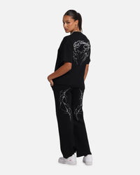 Ed Hardy Techno Rhinestone T-Shirt Black