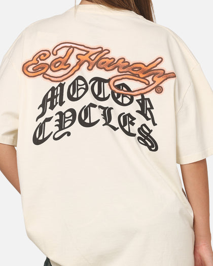 Ed Hardy Hardy Motors T-Shirt Off White