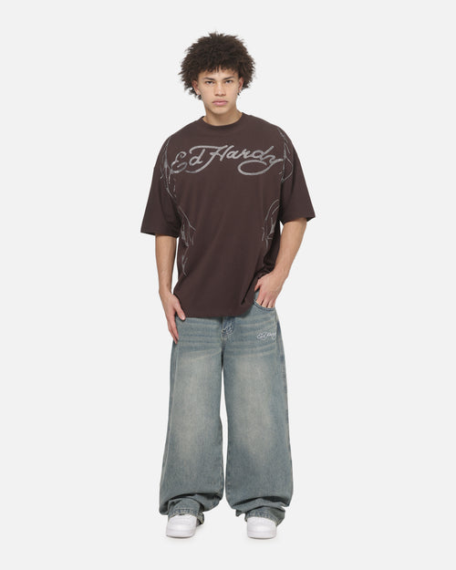 Ed Hardy Fireborn Jeans Mid Blue Denim