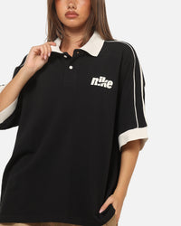 Nike Sportswear Club Oversized Futbol Polo Shirt Black