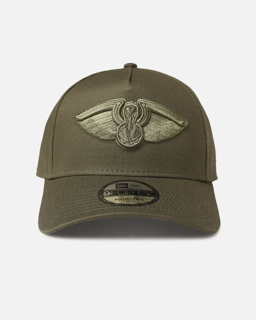 New Era New Orleans Pelicans 9FORTY A-Frame Snapback Olive