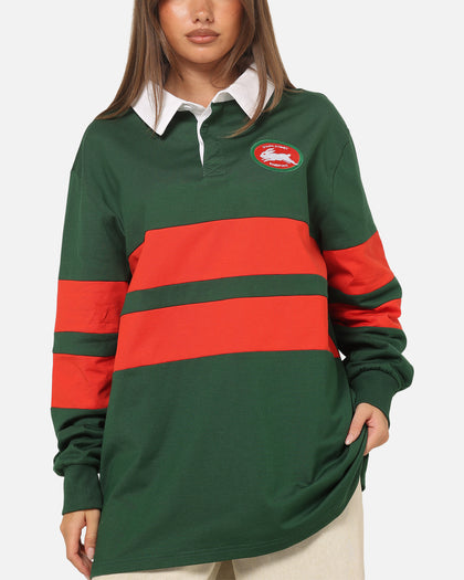Bleacher Athletic South Sydney Rabbitohs NRL Legacy Rugby Polo Shirt Green