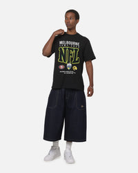Majestic Athletic NFL Green and Gold T-Shirt Black
