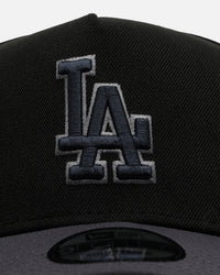 New Era Los Angeles Dodgers 'Stealth' 9FORTY A-Frame Snapback Black/Charcoal