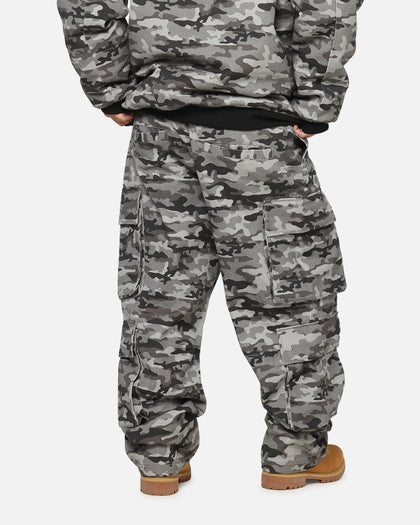 Carre Camo Baggy Pants Black Camo