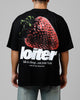 Loiter Strawberry Drop T-Shirt Black