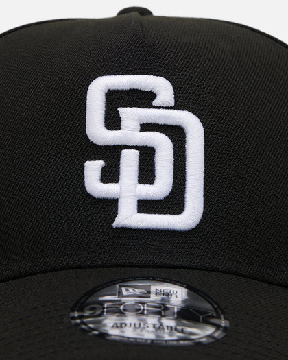 New Era San Diego Padres 'Easy Black and White' 9FORTY A-Frame Snapback Black/White