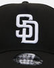 New Era San Diego Padres 'Easy Black and White' 9FORTY A-Frame Snapback Black/White
