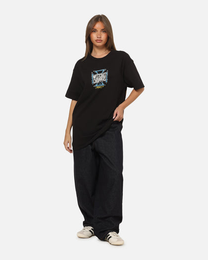 West Coast Choppers Skew Logo Flames T-Shirt Black