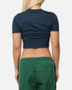 Nike Women's Sportswear Essential Slim Cropped T-Shirt Armory Navy/White