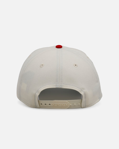 New Era New York Knicks 'Strawberry' 9FORTY A-Frame Snapback Chrome/Red
