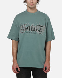Saint Morta Medievil Boxy T-Shirt Washed Green