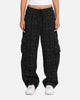 XXIII Boucle Tweed Cargo Pants Black