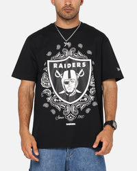 New Era Las Vegas Raiders Paisley Oversized T-Shirt Black