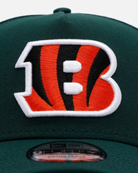 New Era Cincinnati Bengals 'Evergreen' 9FORTY A-Frame Snapback Dark Green