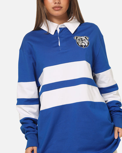 Bleacher Athletic Canterbury-Bankstown Bulldogs NRL Legacy Rugby Polo Shirt Blue