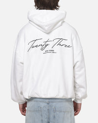 XXIII Script Hoodie White/Black